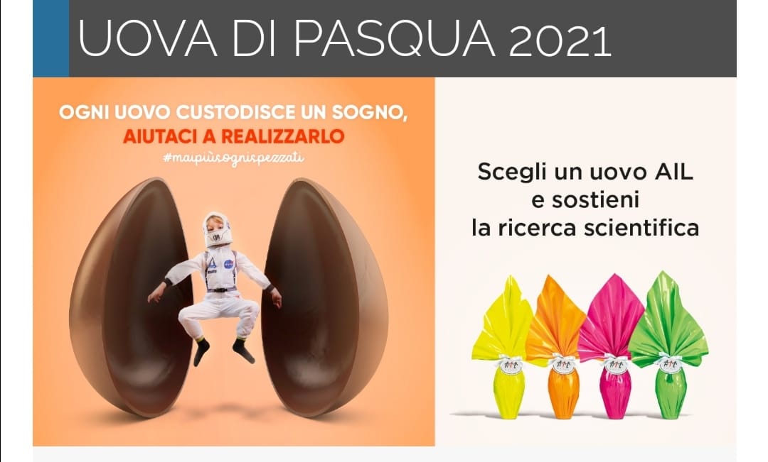 Certa Stampa E' PARTITA LA CAMPAGNA DELL'AIL, UOVA DI PASQUA 2021