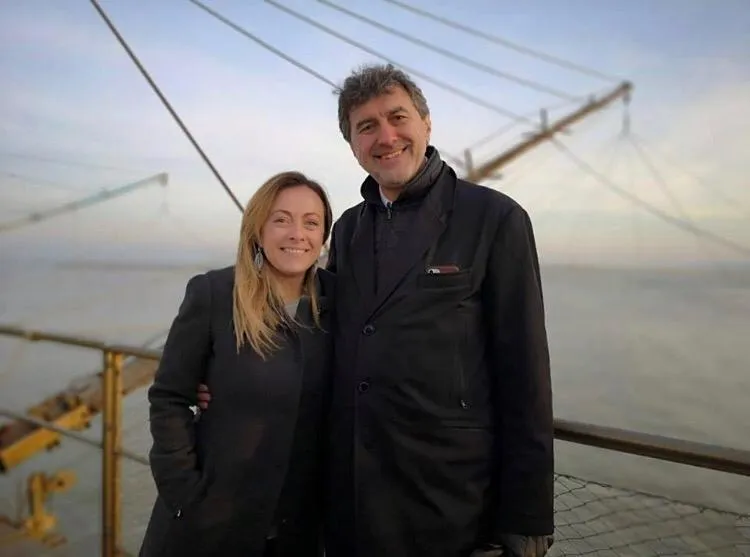 Giorgia Meloni e Marco Marsilio